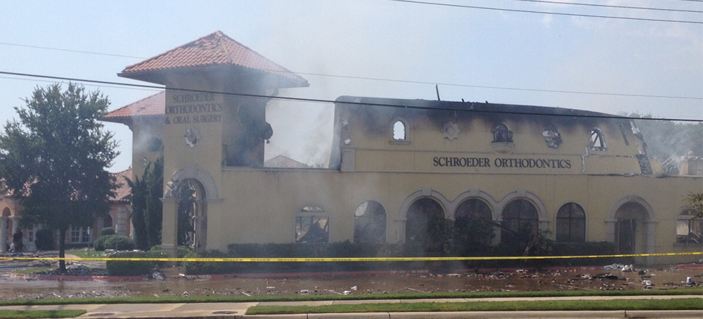 Major Fire in Colleyville Destroys Schroeder's Orthodonics Sunday Morning