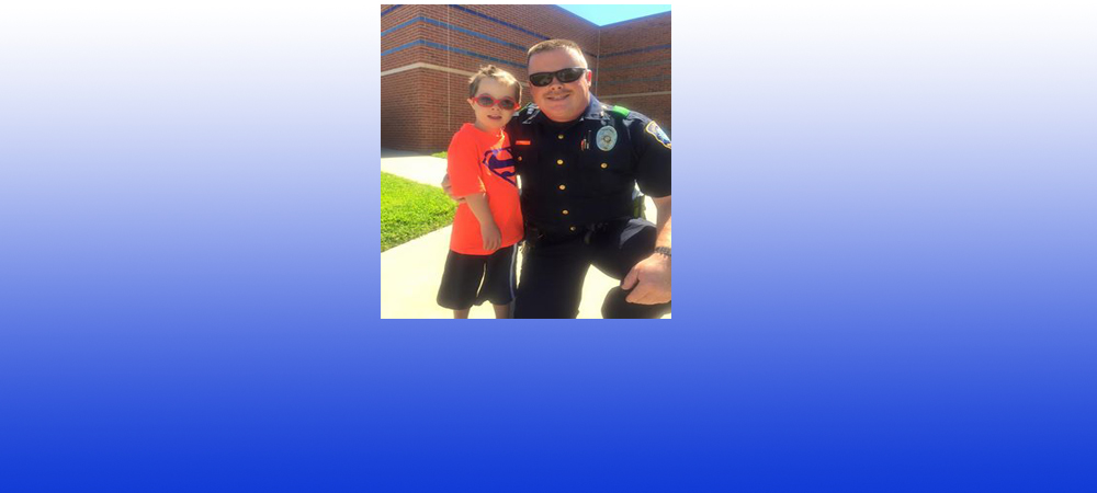 Colleyville Police Officer Patrick Starrett Makes it a Big Day for a Little Boy