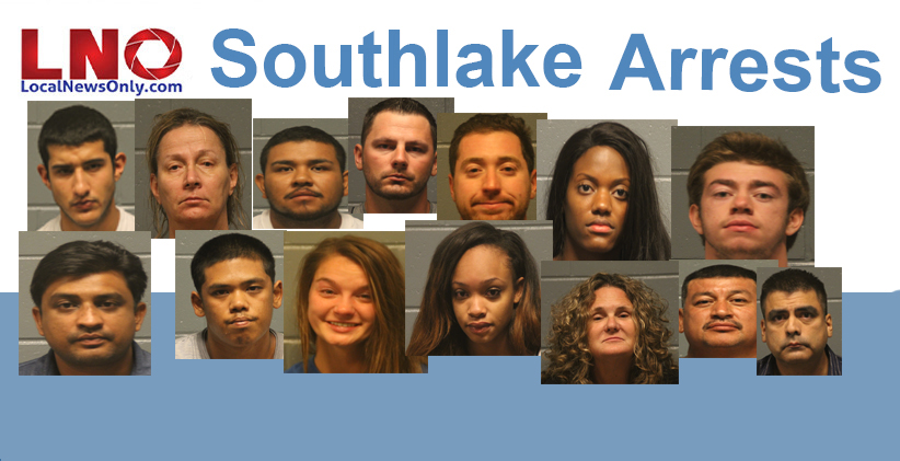 RECENT ARRESTS IN SOUTHLAKE VIA THE FREEDOM OF INFORMATION ACT