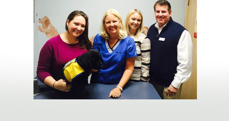 COLLEYVILLE’S DR. SUSAN READ PROVIDES CARE FOR FUTURE ASSISTANCE DOG,