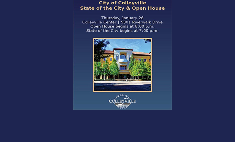 COLLEYVILLE STATE OF THE CITY SCHEDULED FOR JAN. 26, 2017