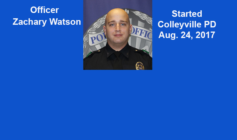 Recognizing Officer Zachary Watson, Colleyville PD...and Recent Arrests as Reported by Law Enforcement