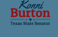 SENATOR KONNI BURTON WELCOMES DEMOCRATIC OPPONENT TO THE RACE FOR SENATE DISTRICT 10