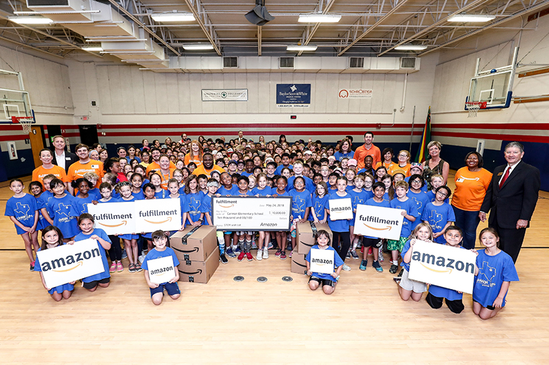Amazon surprised Cannon Elementary School with $10,000!