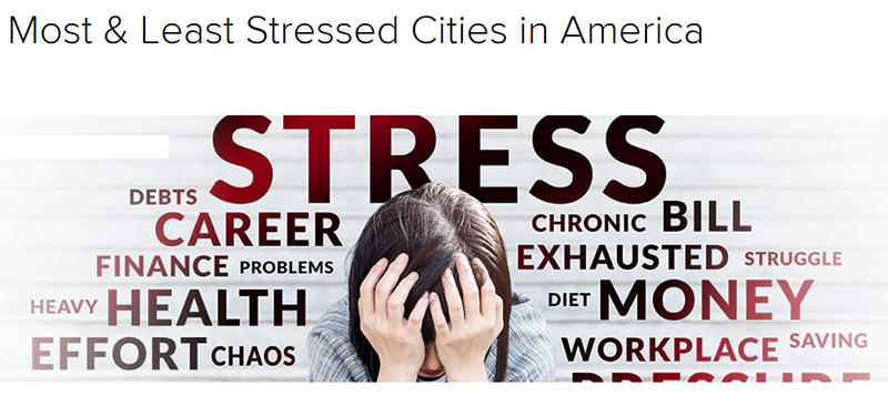 Most and Least Stressed Cities in America