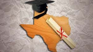 Texas ranked #1 in share of Adults with at Lest a High School Degree and 8th for Bachelor's Degrees