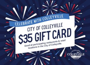 Don't Forget to Use Your Colleyville Patriotic Gift Cards