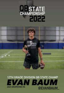 Evan Baum, QB - GHS State Champ - Class 2023