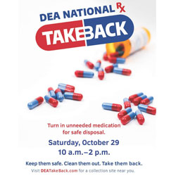 DEA NATIONAL TAKE BACK DAY in COLLEYVILLE